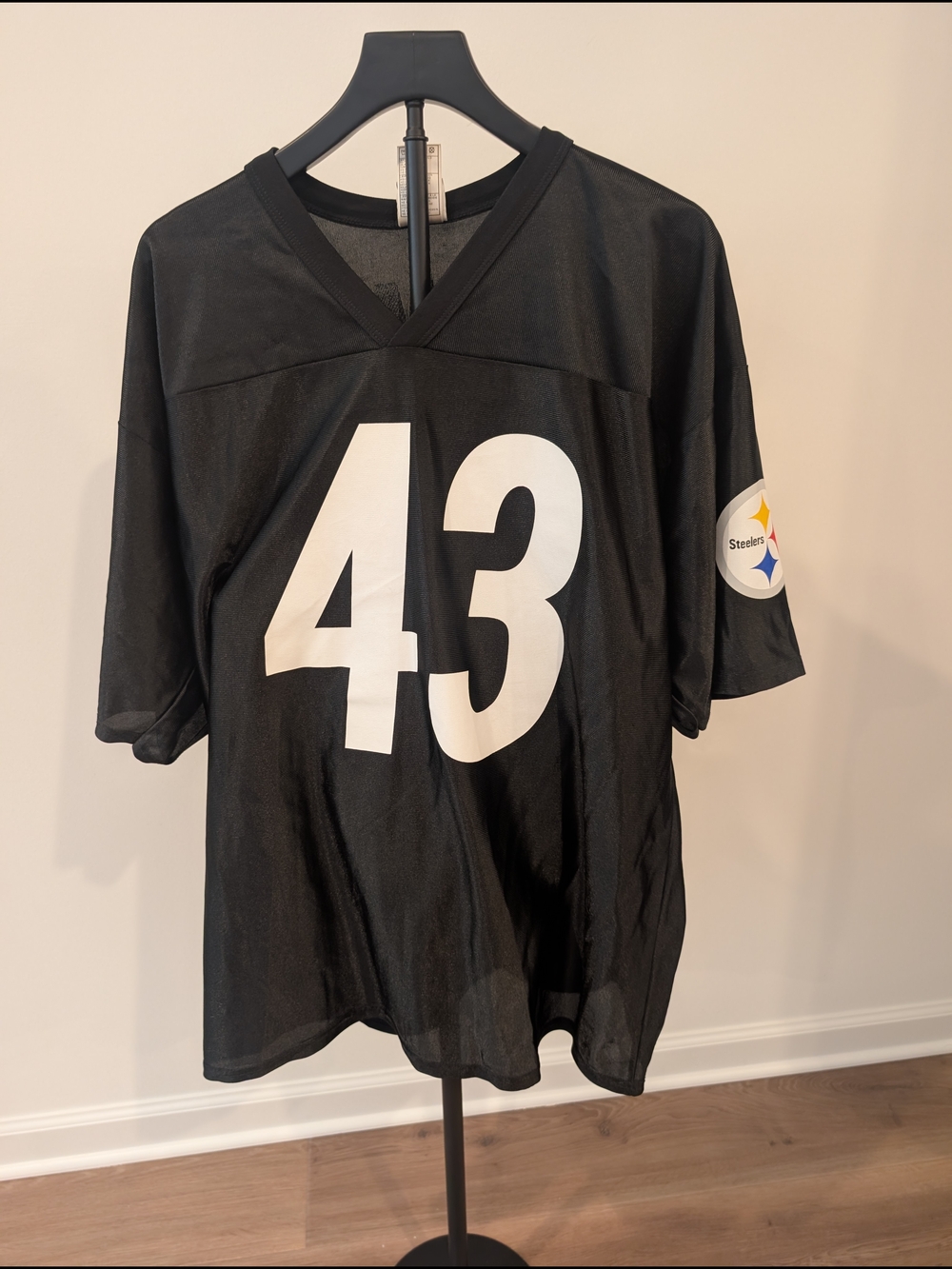 Pittsburgh Steelers #43 Troy Polamalu Black Football Jersey XL